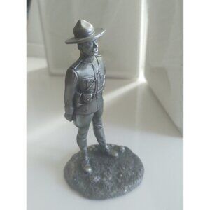 Franklin Mint People of Canada Pewter Figurine The  Mountie Original Box 1977